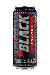 Black Energy Drink Classic z Sokiem 20% 500ML