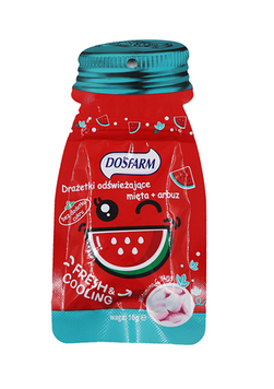 Drażetki odświeżające mięta + arbuz 16 g Dosfarm