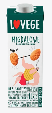 Napój Migdałowy Lovege  bez cukru 1L