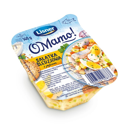 Sałatka śledziowa z jajkiem Lisner 140G