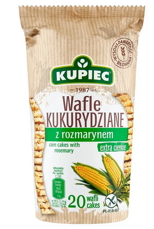 Wafle kukurydziane Kupiec z rozmarynem 105G